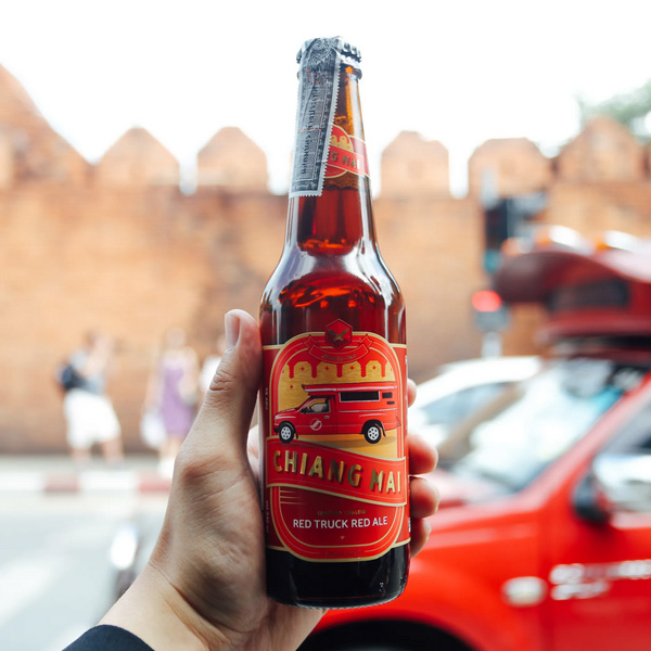 chiang mai beer red truck red ale